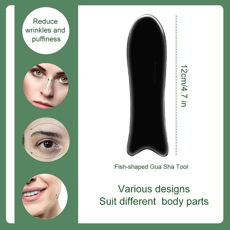 Buffalo Horn Gua Sha Guasha Board Massage Tool Set