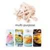 Mini Wooden Spork, 100PCS Bamboo Forks, Disposable Wooden Forks for