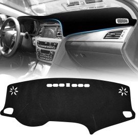 Dashboard Cover Dash Mat Nonslip Carpet For Hyundai Sonata 2015 2016 2017 2018