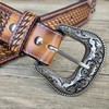 DANIEL'S ARTPLANET Men's Western Belt 1.5” Wide Full Grain One