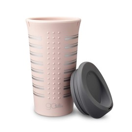 GoSili 16oz Silicone Travel Mugs, Pink Print