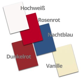 50 DIN A4 Paper Sheets Colour Mix Pack 3 - Plano Sheet - 10 Colours - 240 g/m² - 21 x 29.7 cm - Craft Sheet Clay Paper Photo Card Craft Paper Clay Card - FarbenFroh