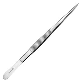 May Universal-Pinzette 20 cm Gesamtlänge Haushaltspinzette mit gerader Spitze innen gerieft aus Edelstahl