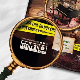 MAGNIFICUM Crime Game: The Dinner - The Last Arie of the Old Lady, Detective Game / Escape Room Game for Adults