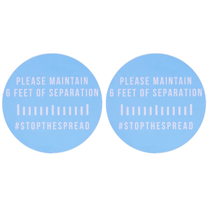 2 Sets Warning Wall Sticker Public Places Warning Sign for