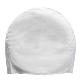 MAKERZ 0 74 Single Tire Cover with PVC Thickened Leather Construction and Durable Waterproof Coating - Fits 36" to 39" Tire Diameters, White, 2-Pack