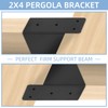 Rasugarlary 2x4" Pergola Bracket, 8 Pcs Pergola Post Top Rafter