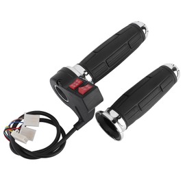 Throttle Grip, 1Pair 3 Speed Control 22mm Electric Scooter Wire Throttle Grip for Motorbike Motorcycle Electric