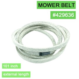 IKSI fits 429636 Craftsman Mower Deck Belt Replacement 1/2"X101" for Craftsman Husqvarna Poulan 532429636 197253 532197253 YS4500 T2200 DLS 3500 AYP 197253