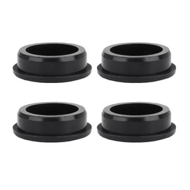 4-Pack Rubber Sink Overflow Hole Cover,Kitchen Bathroom Sink Hole Overflow Cap,Sink Basin Trim Overflow Cover Insert in Hole Round Caps (Black,24mm)