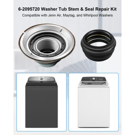 Washer Tub Stem and Seal Repair Kits Compatible with Whirlpool Washers Replace 6-2095720, Washing Machine Maintenance