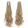 S-noilite Ponytail Extension Claw Clip in Ponytails 18" Long Curly