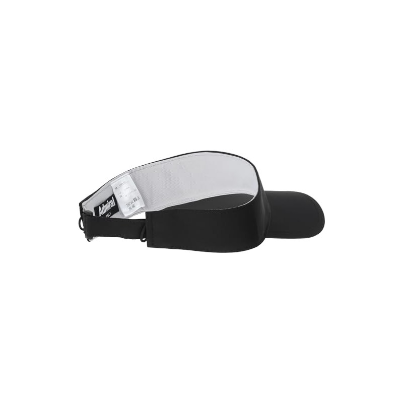 Admiral Golf ADMB4A05 2-Way Ribbon Long Visor, Black