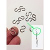 M01044 MOREZMORE 10pc Small S-Hooks Mini S-Hooks 16 mm for