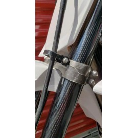 Moto Junkeez Fork Guards Covers Glossy Carbon Fiber Graphics ALTA Redshift MX MXR EX EXR SM