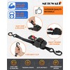 METOWARE Retractable Ratchet Straps (2-Pack) - 1 in x 10