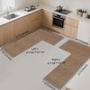 Washable Corner Kitchen Mat, L Shape Rug for Island Table,