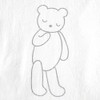 10mois One-Touch Sheet Only, Sleeping Bear, Approx. 35.4 inches (90
