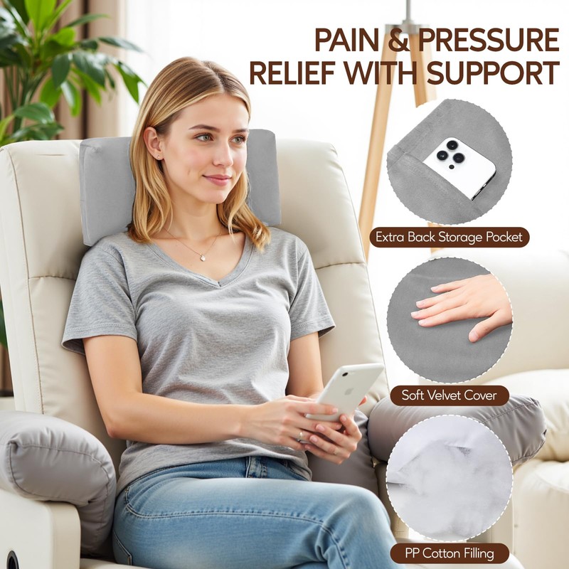 AHUAWA Neck Pillow for Recliner Chair, 14" Adjustable Recliner Pillow