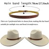 Lusstiazz Cowboy Hat Band for Cowboy Cowgirl Western Brown Hat