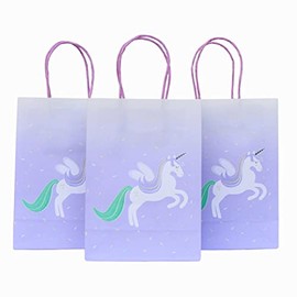 Sweet Unicorn Party Bags (Set of 8) | Purple Unicorn Favor Bags |Unicorn Candy Bags |Candyland Party Bags |Unicorn Goodie Bags | Unicorn Treat Bags | Sprinkles Party Bags | Purple Unicorn Treat Bags