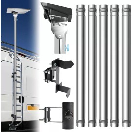 Lymorexan Starlink Mini Pole Mount, 8 Ft Starlink Mimi Mounting Kit with RV Ladder Mount