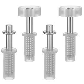 YUXIANLB 4 Pcs Folding Closet Door Hardware Set Bi-fold Door Top Roller Guide Wheel and Top Pivot Sliding Plastic Closet Doors Roller Repair Tool Kit for Folding Pocket Barn Doors