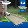 Suncast Poly Composite Easy to Use Decorative Outdoor Rain Gutter