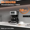 REVOTRA 12-Cup Programmable Coffee Maker, Regular & Strong Brew Drip