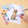 BOHUIZ 8Pcs Watercolor Brush Pens, Refillable Water Brush Pens
