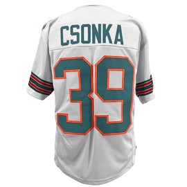 Larry Csonka Jersey White Miami | Unisex Adult Sizes S-5XL Unsigned Custom Sewn Stitched