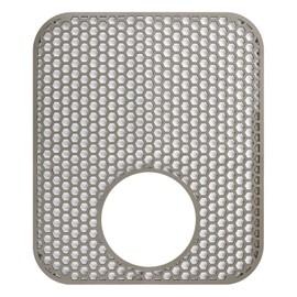 Folding Non-Slip Sink Protective Mat, Multifunctional Drain Heat Insulation Mat, Silicon Mat Counter Protector for Bottom of Kitchen Sink, Dishes Glassware Dishes Fruit Pots(Bottom Hole)