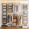 Lyuwanxian 4-Tier Hanging Closet Organizer with 360°Rotating Hooks – Foldable