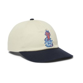 HUF Melt 5-Panel Snapback Hat – Men’s Cotton Streetwear Cap with Embroidered Artwork and Adjustable Snapback Fit – Natural