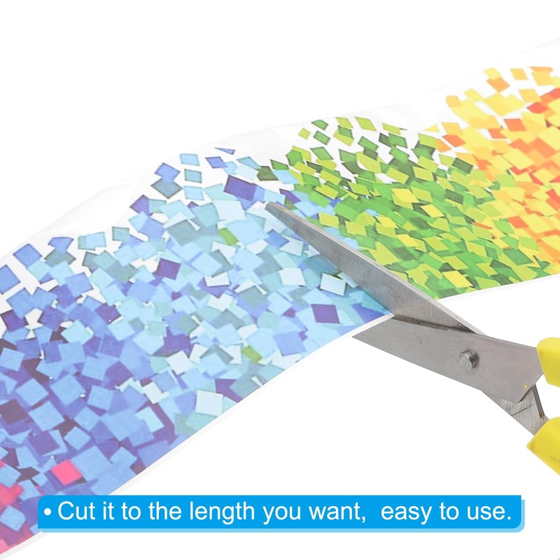 PATIKIL 3" x 61Ft Bulletin Board Border,Cube Scalloped Trim,Colorful