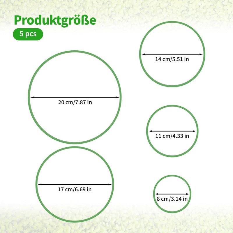 5 Pieces Fish Tank Feeder Ring, 5 Sizes Floating Feeder