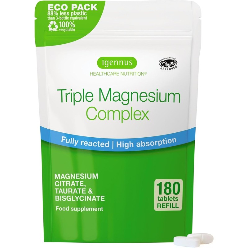 Igennus Healthcare Nutrition Complejo de Triple Magnesio Igennus