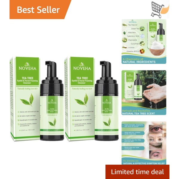 Unbranded Tea Tree Oil Foaming Cleanser Organic Daily Skincare For