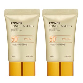 The Face Shop Natural Eco Power Long Lasting Sun Cream SPF50+ PA+++, 50ml, 2 pcs / 더페이스샵 내추럴 에코 파워 롱래스팅 선크림 SPF50+ PA+++, 50ml, 2개