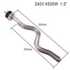 DERNORD 240V 4500W Tri-clamp Ripple Heating Element Stainless Steel Immersion