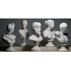 Set 5 Bust Head God Zeus Artemis Aphrodite Hermes Apollo