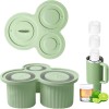 Unbranded Silicone Ice Cube Tray with Lid, Ice Mold for