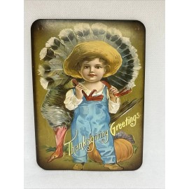 Decor Thanksgiving Wall Decor VINTAGE STYLE Die Cut  4.5 x 6”