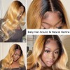 SOSEXY 13x4 1B/27 Highlight Ombre Lace Front Wigs Human Hair