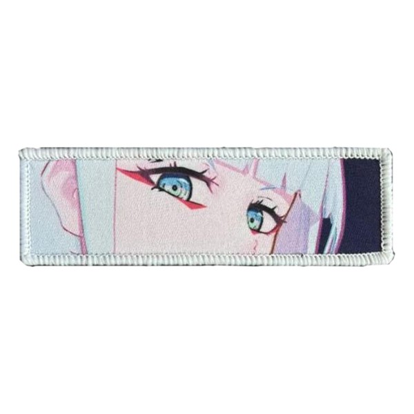 Anime Gril Eyes Patches, Anime Printed Patch Hook and Loop