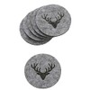 Boltze Home Collections Tjark Coasters Diameter 10 cm Grey Set