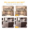 Magnetic Push Latches for Cabinets Jiayi 2 Pack Push to