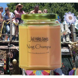 Nag Champa Scented Blended Soy Candle | Soothing Nag Champa Fragrance | Hand Poured in The USA by Just Makes Scents