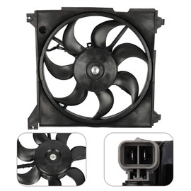 SCITOO 600610 Radiator Cooling Fan Compatible for 2001-2006 for Hyundai for Santa Fe