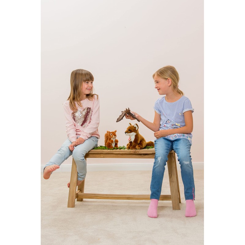 Teddy Hermann 90843 Squirrel 5,5"/14 cm, Soft Toy, Plush Toy